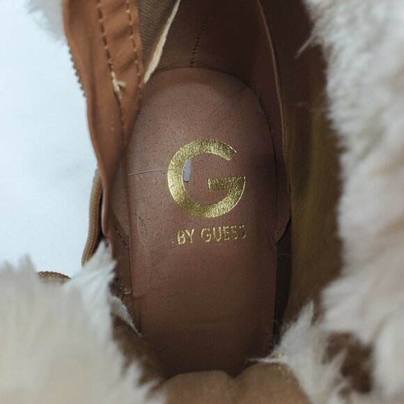 GBG Los Angeles Jursey Heeled Boots Women’s 7M Faux Fur 3.5 Inch Heel GUESS - Picture 7 of 8